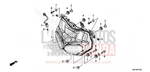 SCHEINWERFER CRF1000AG de 2016