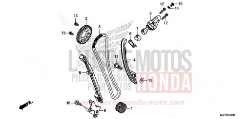 NOCKENWELLENKETTE/SPANNVORRICHTUNG CRF1000AG de 2016