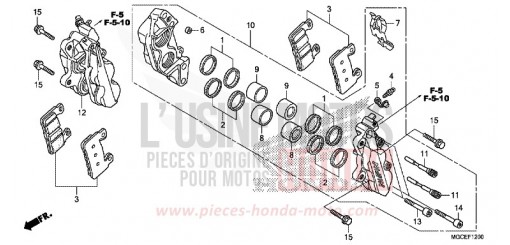 VORDERRAD-BREMSSATTEL CB1100AE de 2014