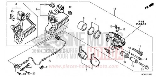 HINTERRAD-BREMSSATTEL CB1100AE de 2014