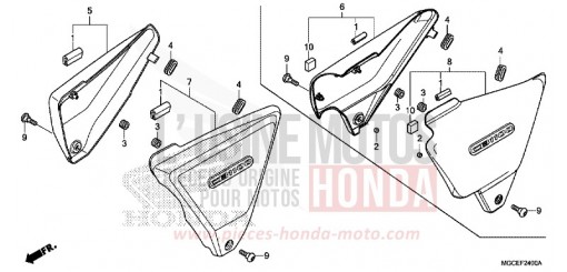 SEITENABDECKUNG CB1100AE de 2014
