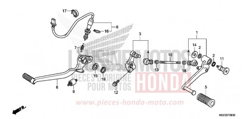 PEDAL CB1100AE de 2014