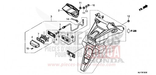 HECKLEUCHTE/KENNZEICHENBELEUCHTUNG CRF1000AG de 2016