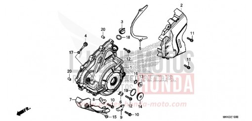 GENERATORABDECKUNG CRF1000AJ de 2018