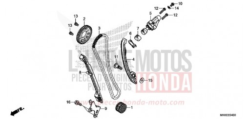 NOCKENWELLENKETTE/SPANNVORRICHTUNG CRF1000AK de 2019