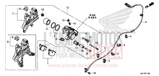 HINTERRAD-BREMSSATTEL CRF1000AH de 2017