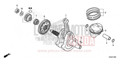VILEBREQUIN/PISTON CBF300NAJ de 2018