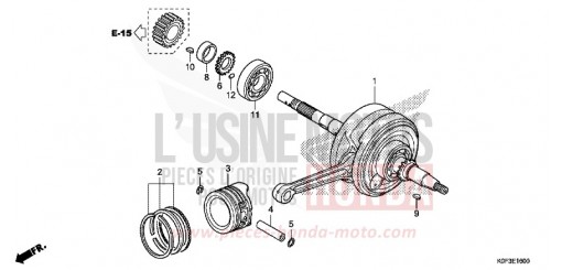 KURBELWELLE/KOLBEN Z125MAK de 2019