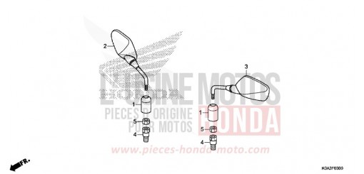 MIROIR CBF300NAJ de 2018