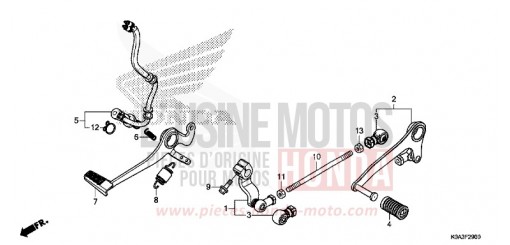 PEDALE CBF300NAJ de 2018