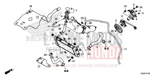RADIATEUR CBF300NAJ de 2018