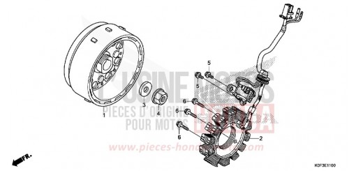 GENERATOR/SCHWUNGRAD Z125MAK de 2019