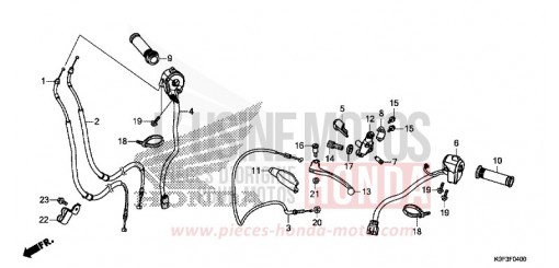 HEBELGRIFF/SCHALTER/KABEL Z125MAK de 2019