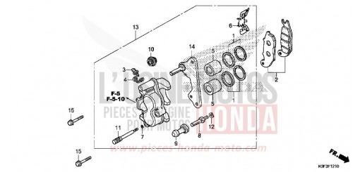 VORDERRAD-BREMSSATTEL Z125MAK de 2019