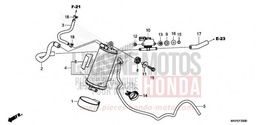 AKTIVKOHLEBEHAELTER CB500FAM de 2021