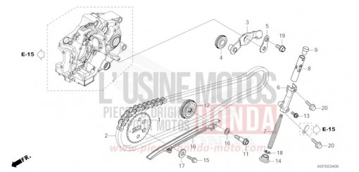 NOCKENWELLENKETTE/SPANNVORRICHTUNG Z125MAN de 2022