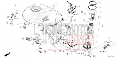 KRAFTSTOFFTANK/KRAFTSTOFFPUMPE CMX1100DN de 2022
