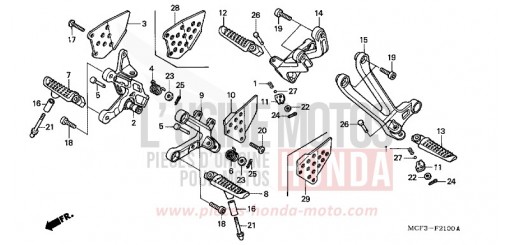 MARCHE VTR1000SP1 de 2001