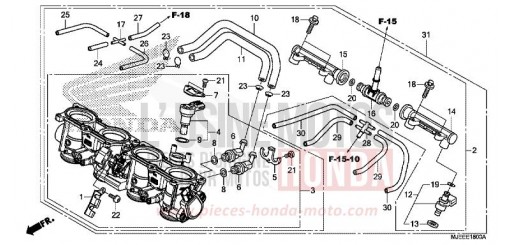 DROSSELKLAPPENGEHAEUSE CB650FAH de 2017