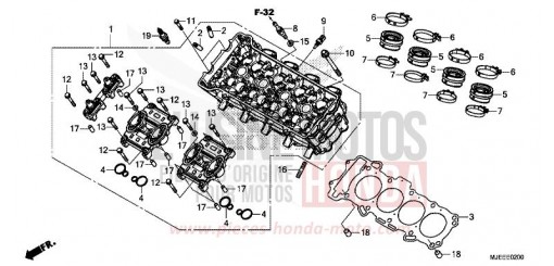 ZYLINDERKOPF CB650FAJ de 2018