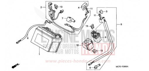 BATTERIE VTR1000SP2 de 2002