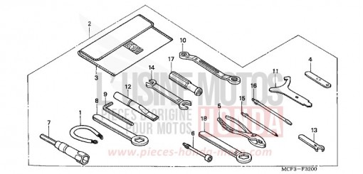 OUTILS VTR1000SP5 de 2005