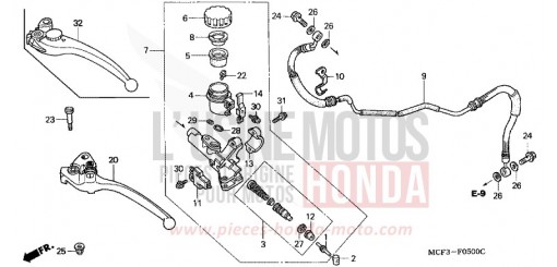 MAITRE-CYLINDRE VTR1000SP6 de 2006