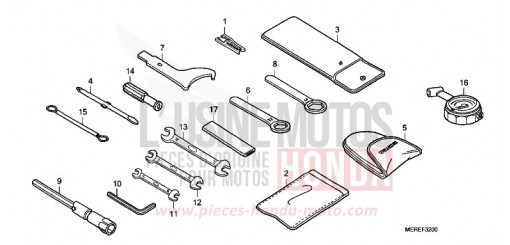 OUTILS CBF600NA9 de 2009