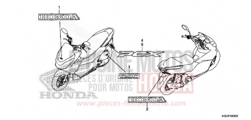 MARKE/EMBLEM WW125EX2F de 2015