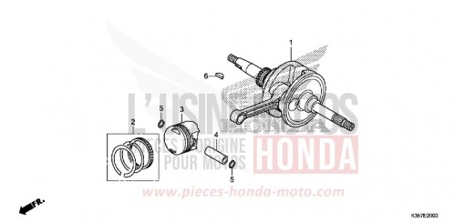 KURBELWELLE/KOLBEN WW125EX2H de 2017