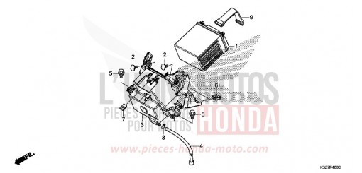 BATTERIE WW125EX2H de 2017