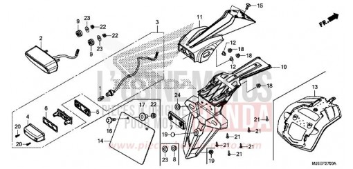 HECKLEUCHTE CB650FE de 2014