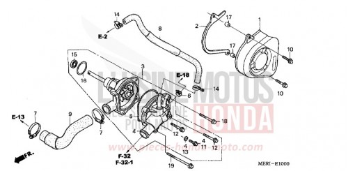 WASSERPUMPE CBF600NA4 de 2004