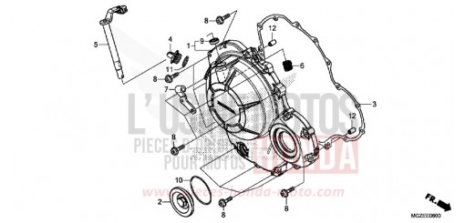 KURBELGEHAEUSEABDECKUNG CB500FAE de 2014