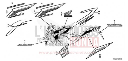 MARKE/STREIFEN CB500FAE de 2014