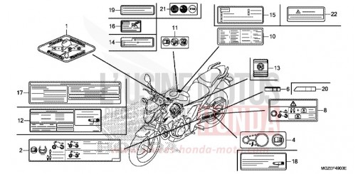 WARNETIKETT CB500FAE de 2014