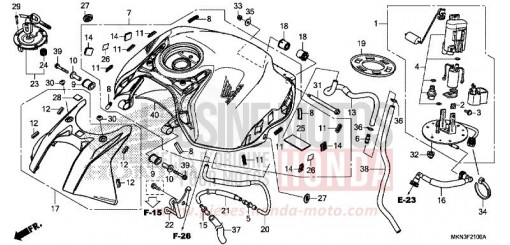 KRAFTSTOFFTANK CB650RAK de 2019