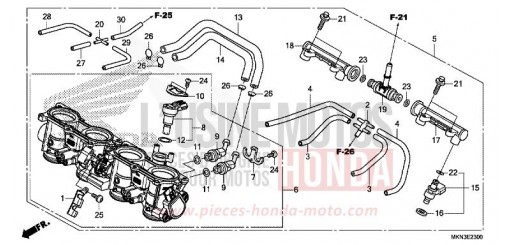 DROSSELKLAPPENGEHAEUSE CB650RAK de 2019