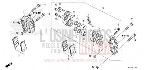 VORDERRAD-BREMSSATTEL CB650RAM de 2021