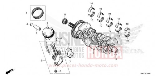 KURBELWELLE/KOLBEN CB650RAM de 2021