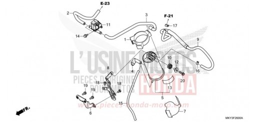 AKTIVKOHLEBEHAELTER CB650RAM de 2021