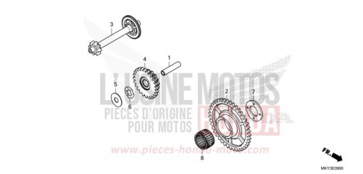 ANLASSER-ANTRIEBSZAHNRAD CB650RAM de 2021