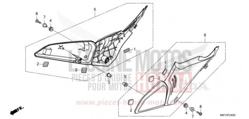 SEITENABDECKUNG CB650RAM de 2021