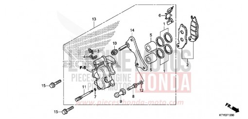 VORDERRAD-BREMSSATTEL CBR125RF de 2015