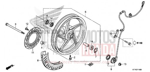 VORDERRAD CBR125RF de 2015