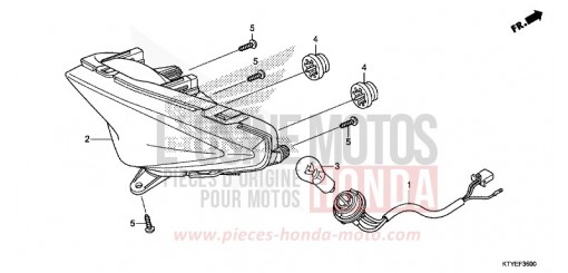 HECKLEUCHTE CBR125RF de 2015