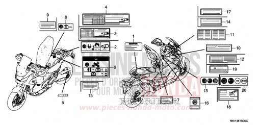 WARNETIKETT ADV750K de 2019