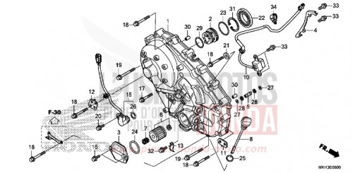 KURBELGEHAEUSEABDECKUNG ADV750K de 2019