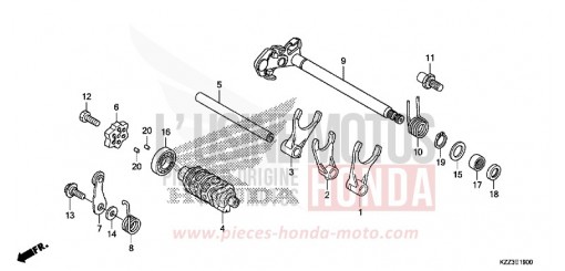 SCHALTTROMMEL CRF250LF de 2015