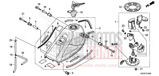 KRAFTSTOFFTANK CRF250LF de 2015